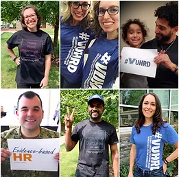 The HRD Corner Blog collage of HRD students, faculty and alumni