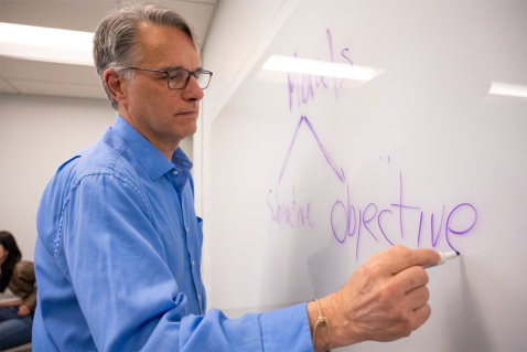 Dr. Mark Doorley's courses give students the framework to work through topical ethical questions through their own personal lens Dr. Mark Doorley's courses give students the framework to work through topical ethical questions through their own personal lens