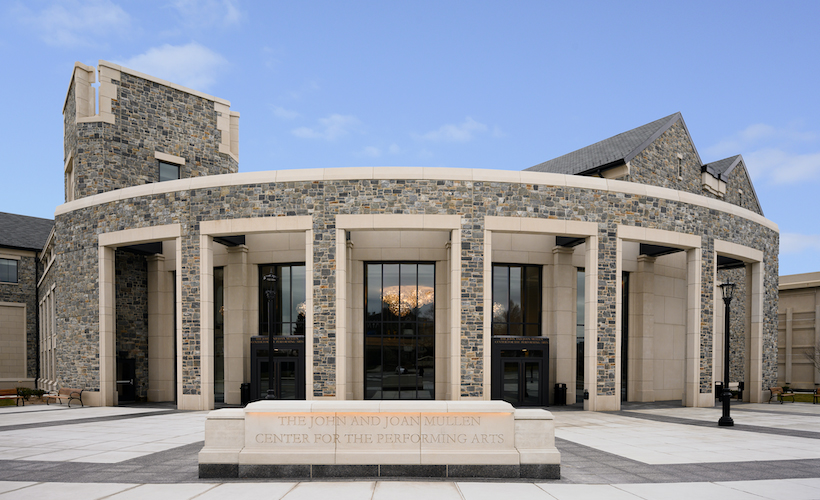 image of mullen center for performing arts in the day time