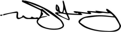 Neil Horgan signature of VP for Finance and CFO