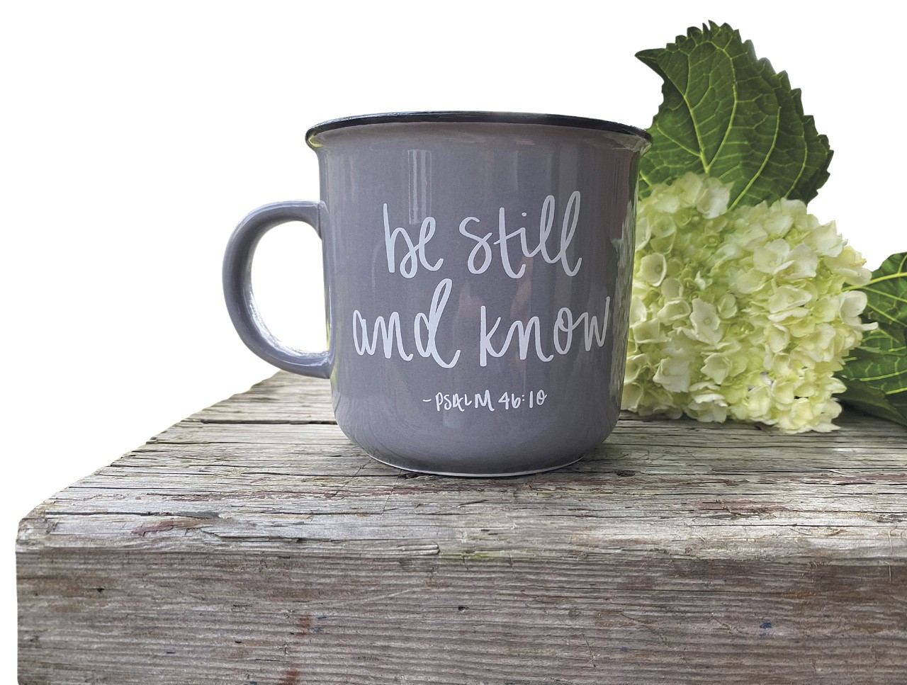 Inspirational Mug a mug with the Bible quote be still and know