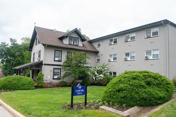 Exterior view of O'Dwyer Hall on Villanova's main campus.