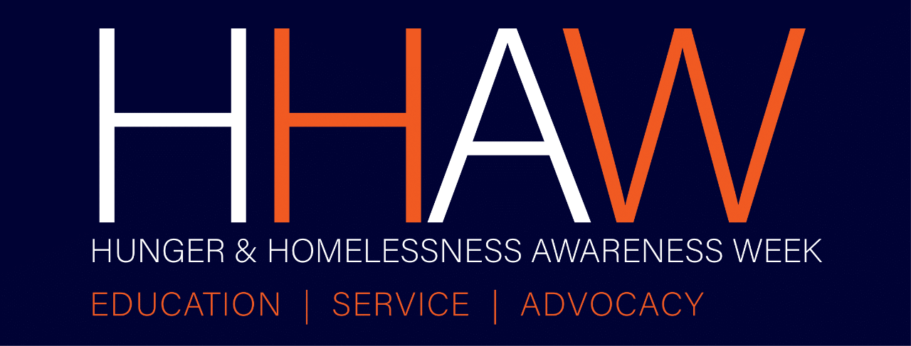 The letters HHAW against a purple background. 