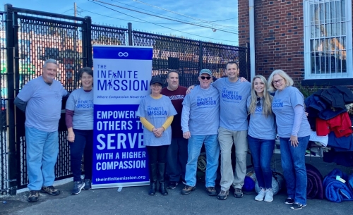 Michael DiMaio and other volunteers